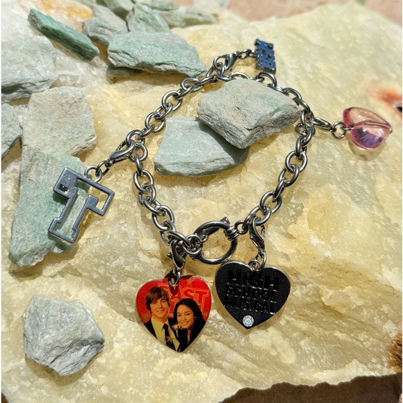 Disney High School Musical Charm Bracelet Silver Toned - Picture 3 of 12